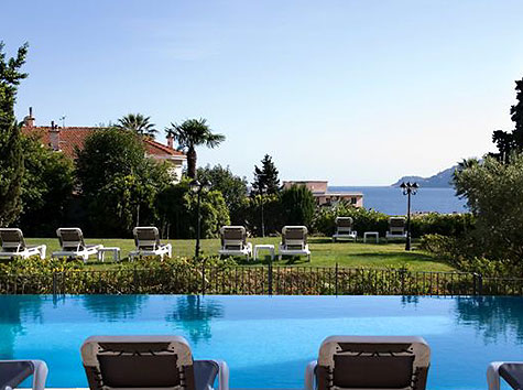 Photographs of the Chateau de la Tour Hotel Cannes France