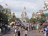 Main street at Disneyland Paris France