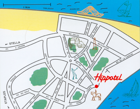 The Hippotel Location Map Le Touquet