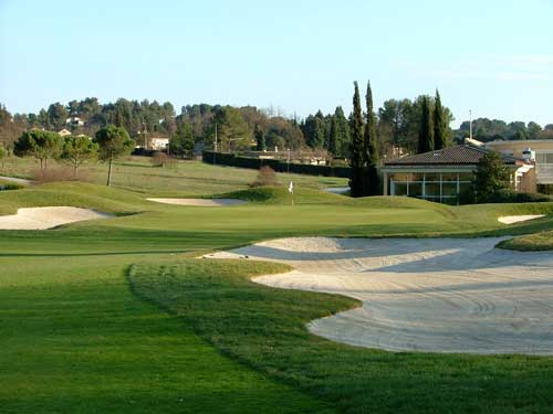The ninth green at Saint Donat Golf Course